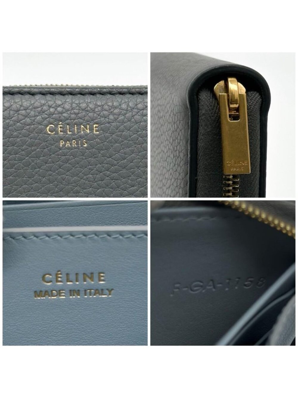 Celine Zipped Wallet Compact Coin Purse - Picture 9 of 10